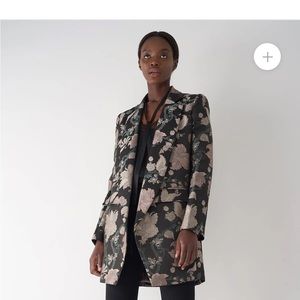 Sosken floral jacquard blazer